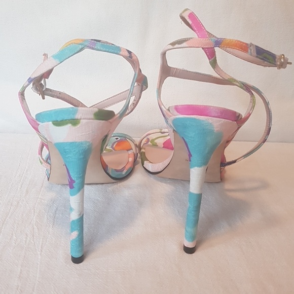 Stuart Weitzman Brand New Multi Colored Heels 9.5 - Picture 6 of 8